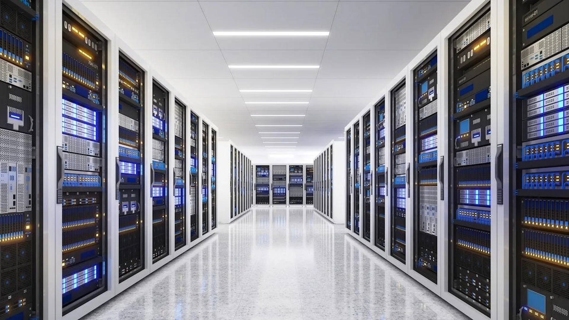 Centro de datos moderno que representa la creciente demanda de infraestructura tecnológica